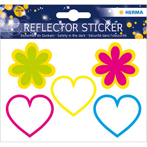 HERMA Reflektorsticker "Herzen + Blumen