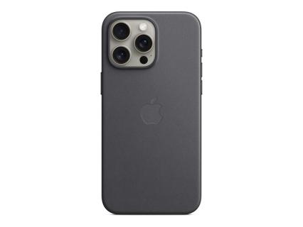 Apple Feingewebe Case mit MagSafe Handy-Cover für Apple iPhone 15 Pro Max schwarz