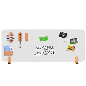 Legamaster Tischtrennwand ELEMENTS 7-209922 weiß 160,0 x 60,0 cm