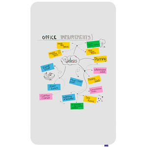 Legamaster Whiteboard ESSENCE 119,5 x 200,0 cm weiß emaillierter Stahl