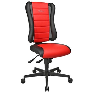 Topstar Gaming Stuhl Sitness RS, SR100 DA01 rot, schwarz, schwarz Kunstleder