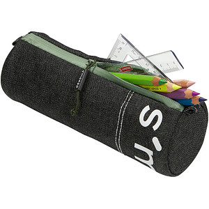 BRUNNEN Schlampermäppchen s'maepp urban classic schwarz/grün, 22,0 x 8,0 cm