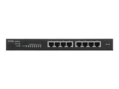 ZYXEL 8-port GbE Smart Switch, NebulaFlex, desktop, fanless