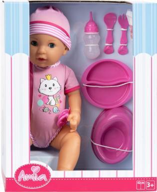 AM Babypuppe ''Mia'' mit Zubehör, 42cm AM Babypuppe ''Mia'' mit Zubehör, 42cm