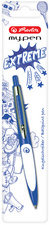 herlitz Druckkugelschreiber my.pen, blau/weiß