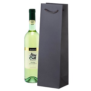 25 VP Flaschenbeutel anthrazit 11,0 x 36,0 cm