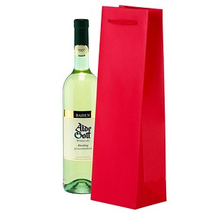 25 VP Flaschenbeutel rot 11,0 x 36,0 cm