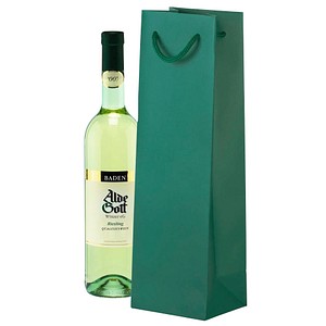 25 VP Flaschenbeutel grün 11,0 x 36,0 cm