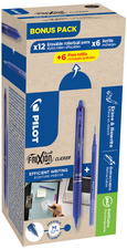 PILOT Tintenroller FRIXION BALL CLICKER 07, BONUS PACK