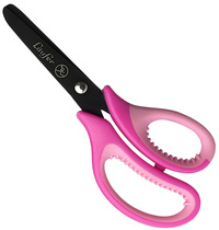 Läufer Ergonomische Bastelschere, Länge: 130 mm, pink/rosa
