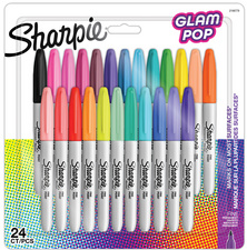 Sharpie Permanent-Marker FINE "Glam Pop", 24er Blister