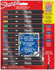 Sharpie Bullet Kreativ-Marker, Rundspitze, 12er Blister