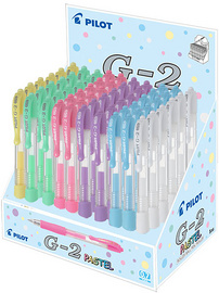 PILOT Gelschreiber G2 07 PASTELL, 60er Display