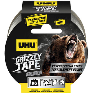 UHU Grizzly Tape Gewebeband silber 49,0 mm x 25,0 m 1 St.