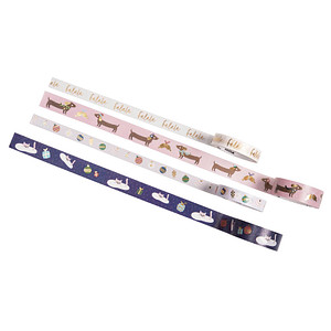 folia Deko-Klebeband Washi-Tape Weihnachten FALALA, 4er-Set