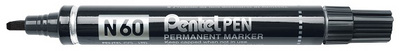 Pentel Permanent-Marker N60, schwar z, Keilspitze (5102408)