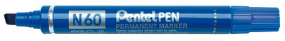Pentel Permanent-Marker N60, blau, Keilpsitze (5102410)