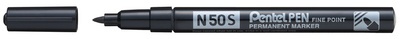 Pentel Permanent-Marker N50S, Runds pitze fein, schwarz (5102519)