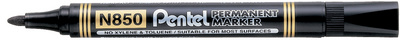Pentel Permanent-Marker N850, schwa rz, Rundspitze (5102861)