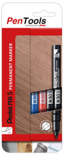 Pentel Permanent-Marker N50S, Rundspitze, 4er Etui, sortiert