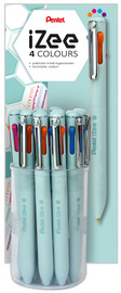 Pentel Mehrfarb-Druckkugelschreiber iZee, im Thekendisplay