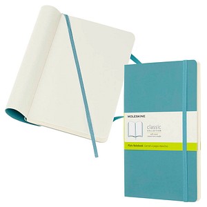 MOLESKINE Notizbuch Classic ca. DIN A5 blanko, riff blau Softcover 240 Seiten