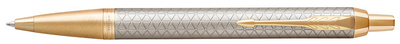 PARKER Kugelschreiber Parker PARKER IM Prem. Warm Silver M Blau