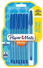 Paper:Mate Kugelschreiber InkJoy 100, 8er Blister, blau