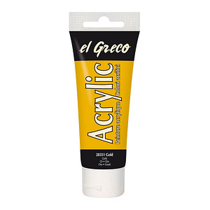 KREUL Acrylfarbe el Greco, gold, 75 ml Tube