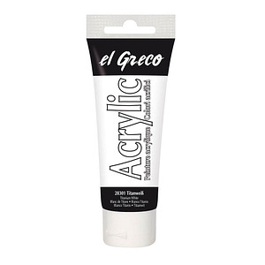 KREUL Acrylfarbe el Greco, titanweiß, 75 ml Tube