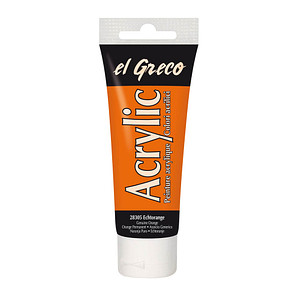 KREUL Acrylfarbe el Greco, echtorange, 75 ml Tube