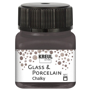 KREUL Glas- und Porzellanfarbe Chal ky, Volcanic Gray (57602261)