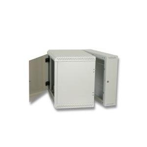 TRITON - 19"" Wandschrank zweiteilig 9HE/253mm Vollglastür