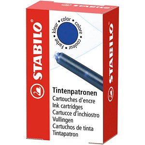 STABILO 5/0-041 Tintenpatronen für Füller königsblau 6 St.