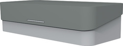 helit Mobiler Schreibtisch-Organizer, lichtgrau