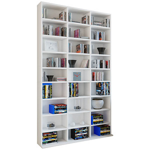 VCM my home Bücherregal Megosa Maxi weiß 102,0 x 23,0 x 180,0 cm