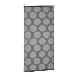 relaxdays Duschrollo schwarz, grau 80,0 x 240,0 cm