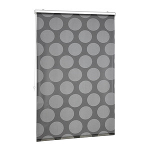 relaxdays Duschrollo schwarz, grau 100,0 x 240,0 cm