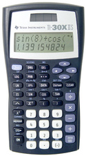 TEXAS INSTRUMENTS TI-30 X II S Wissenschaftlicher Taschenrechner schwarz/silber