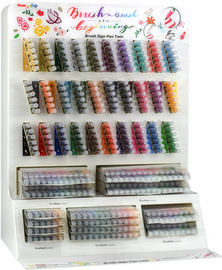 Pentel BrushSignPen Pinselstift Twin, Thekendisplay