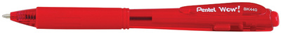 Pentel Druckkugelschreiber WOW BK44 0, rot (5232191)