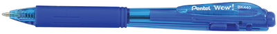 Pentel Druckkugelschreiber WOW BK44 0, blau (5232192)