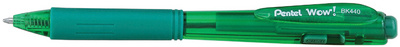 Pentel Druckkugelschreiber WOW BK44 0, grün (5232193)