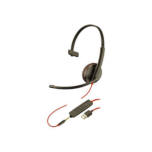 Poly Blackwire C3215 USB-Headset schwarz