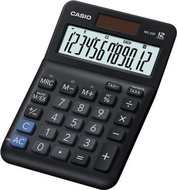CASIO MS-20F Tischrechner schwarz