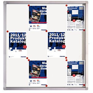 FRANKEN Schaukasten ECO für 12x DIN A4, Metall-Oberfläche