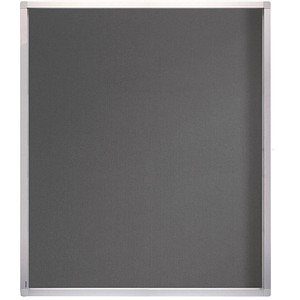 FRANKEN Schaukasten ECO für 15x DIN A4, Filz-Rückwand, grau