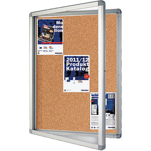 FRANKEN Schaukasten ECO für 9x DIN A4, Kork-Oberfläche