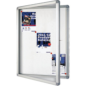 FRANKEN Schaukasten ECO für 9x DIN A4, Metall-Oberfläche