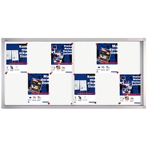 FRANKEN Schaukasten PRO für 12x DIN A4, Metall-Rückwand